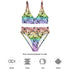 LGBTQ Rainbow Pride Aloha High-Waisted Bikini