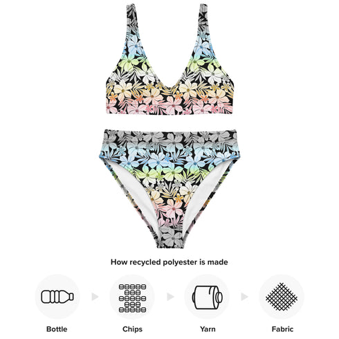 Queer Pride Aloha High-Waisted Bikini