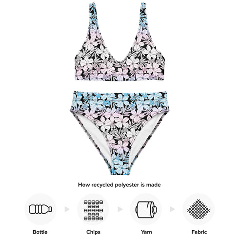 Transgender Pride Aloha High-Waisted Bikini
