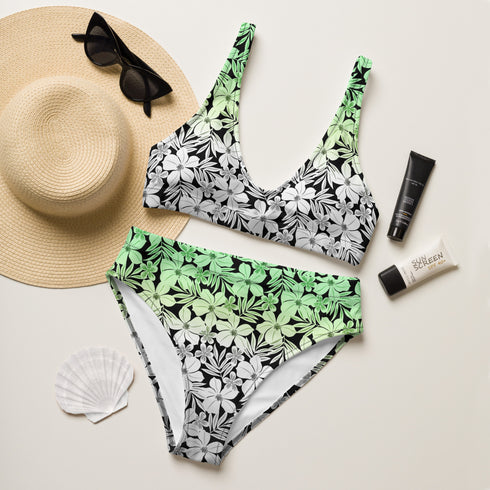 Aromantic Pride Aloha High-Waisted Bikini