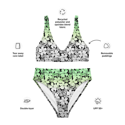 Aromantic Pride Aloha High-Waisted Bikini