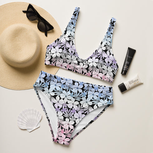 Bigender Pride Aloha High-Waisted Bikini