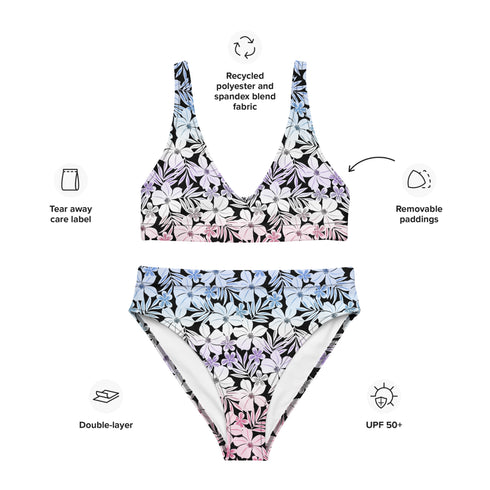 Bigender Pride Aloha High-Waisted Bikini