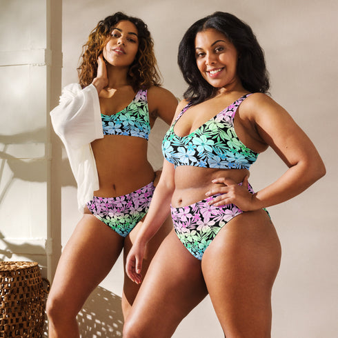 Polysexual Pride Aloha High-Waisted Bikini