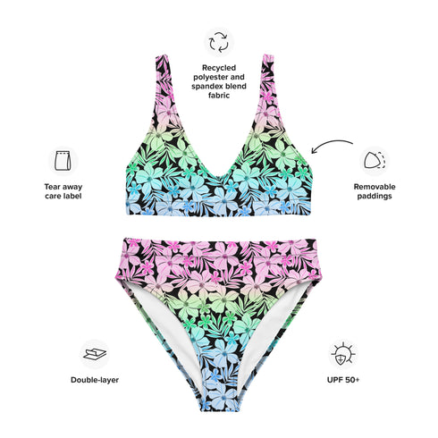 Polysexual Pride Aloha High-Waisted Bikini