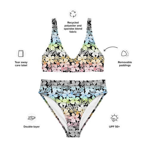Queer Pride Aloha High-Waisted Bikini