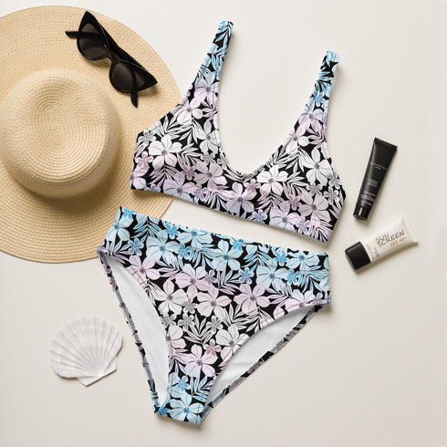 Transgender Pride Aloha High-Waisted Bikini