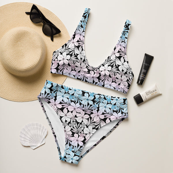 Transgender Pride Aloha High-Waisted Bikini