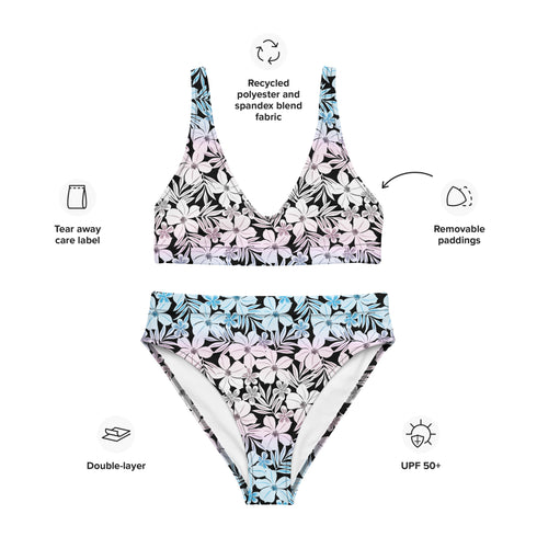 Transgender Pride Aloha High-Waisted Bikini