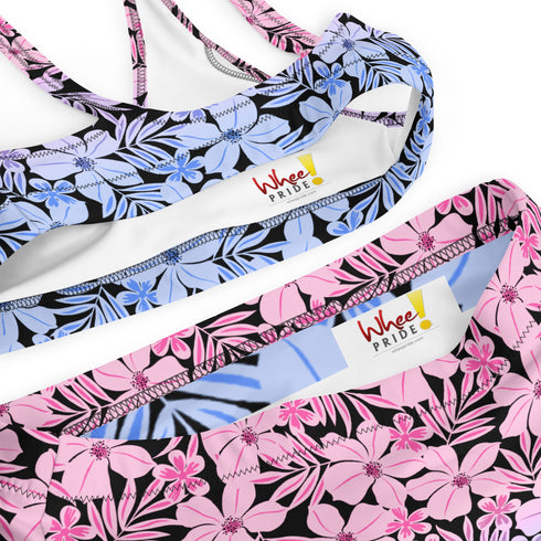 Bisexual Pride Aloha High-Waisted Bikini