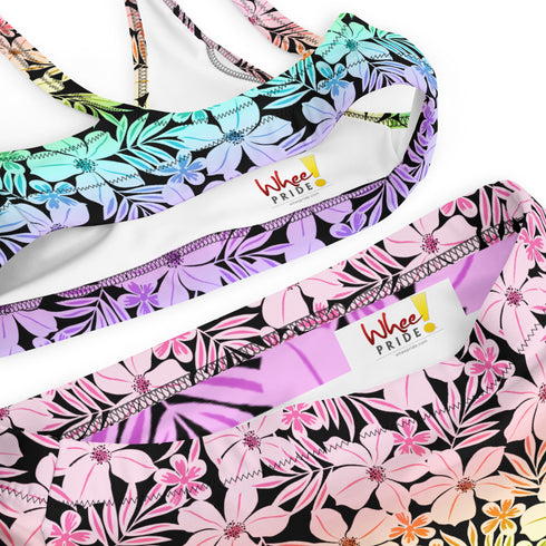 Original LGBTQ Pride Aloha High-Waisted Bikini
