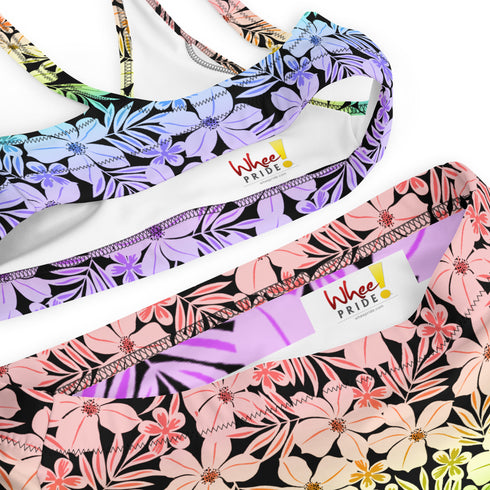 LGBTQ Rainbow Pride Aloha High-Waisted Bikini