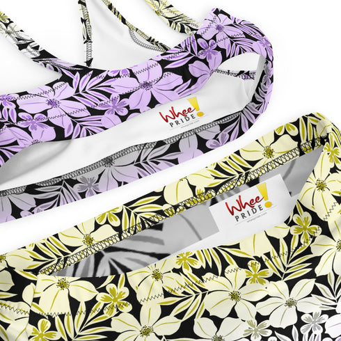 Nonbinary Pride Aloha High-Waisted Bikini