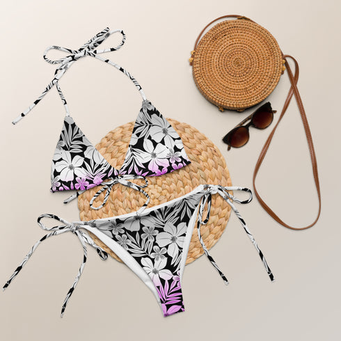 Asexual Pride Aloha String Bikini