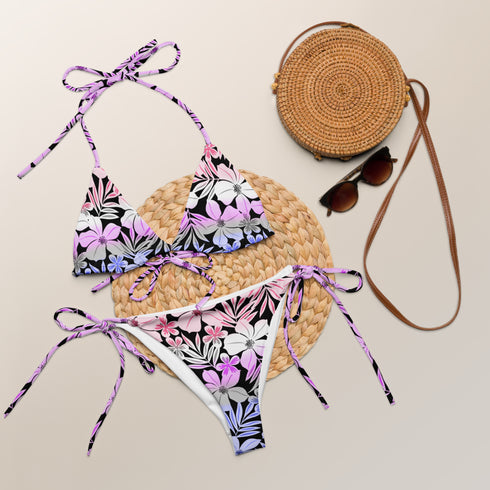Genderfluid Pride Aloha String Bikini