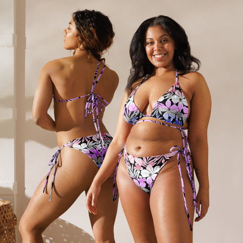 Genderfluid Pride Aloha String Bikini