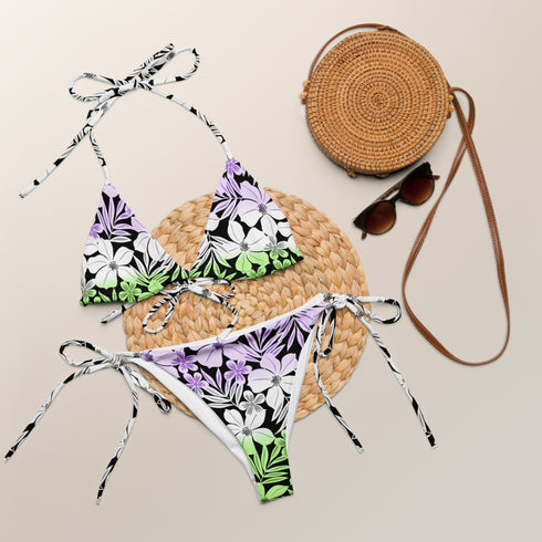 Genderqueer Pride Aloha String Bikini