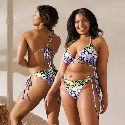 Nonbinary Pride Aloha String Bikini
