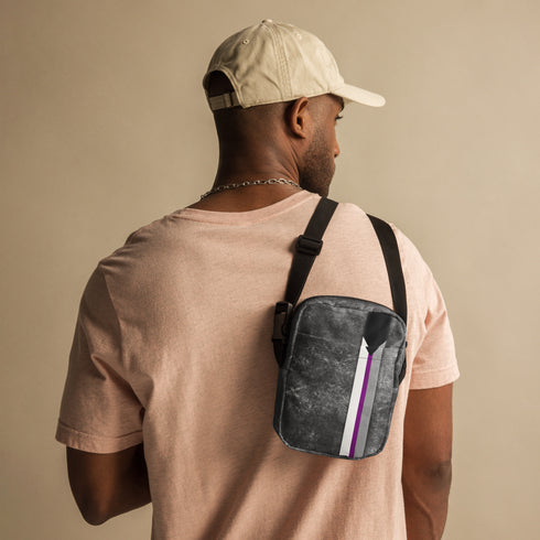 Demisexual Pride Grunge Stripe Crossbody Bag