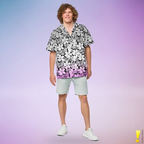 Asexual Pride Aloha Hawaiian Shirt