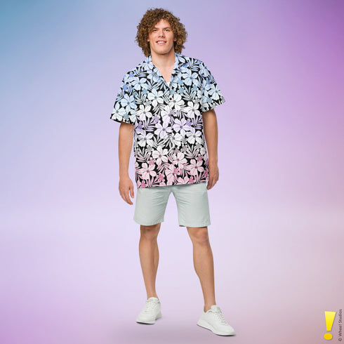 Bigender Pride Aloha Hawaiian Shirt
