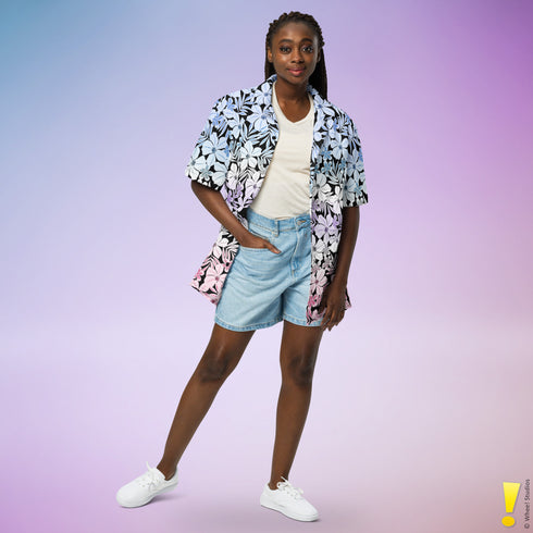 Bigender Pride Aloha Hawaiian Shirt