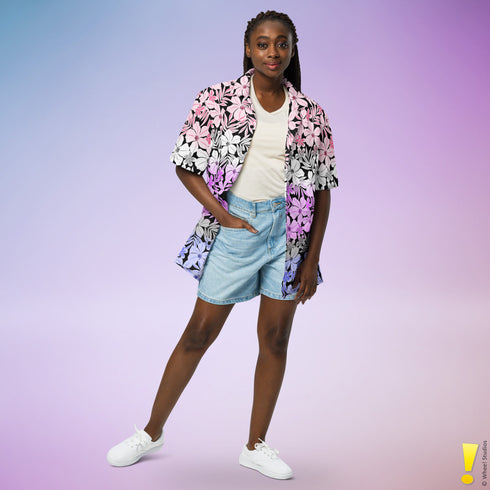 Genderfluid Pride Aloha Hawaiian Shirt