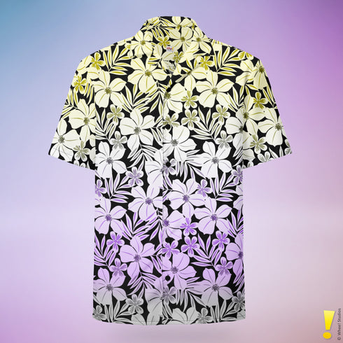 Nonbinary Pride Aloha Hawaiian Shirt