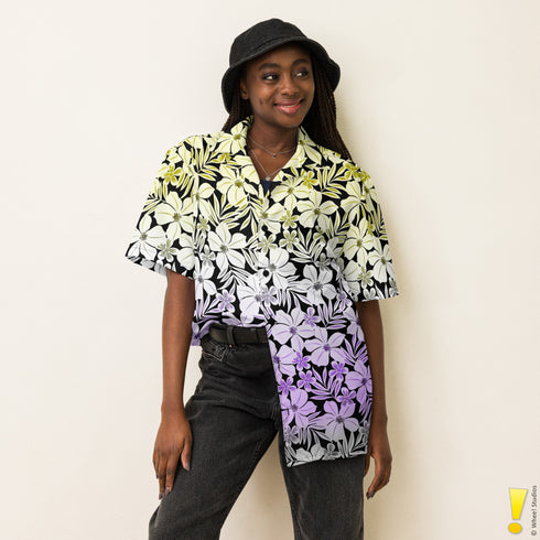 Nonbinary Pride Aloha Hawaiian Shirt