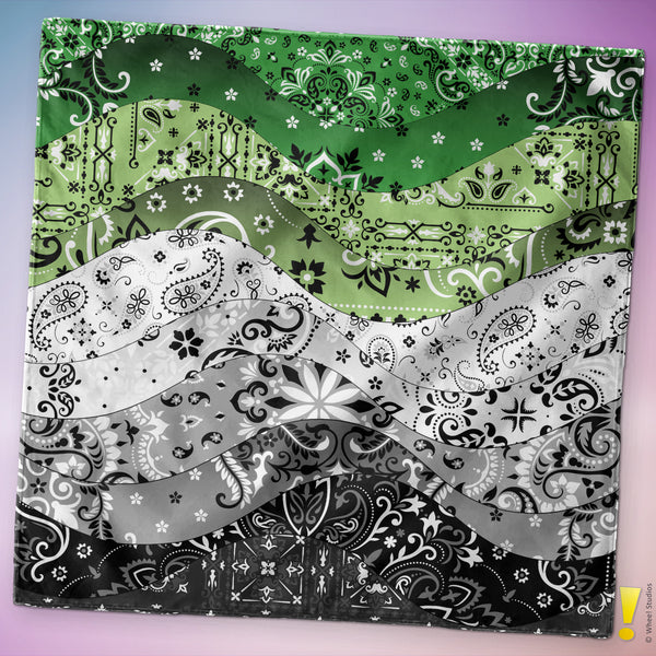 Aromantic Pride Waves Bandana
