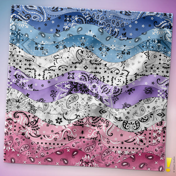 Bigender Pride Wave Bandana