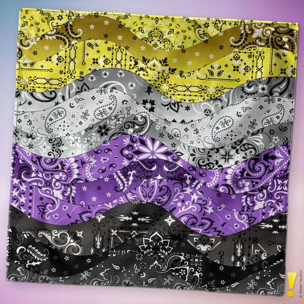 Nonbinary Pride Waves Bandana