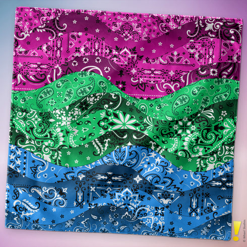 Polysexual Pride Waves Bandana