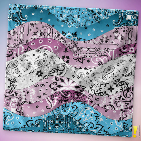 Transgender Pride Waves Bandana