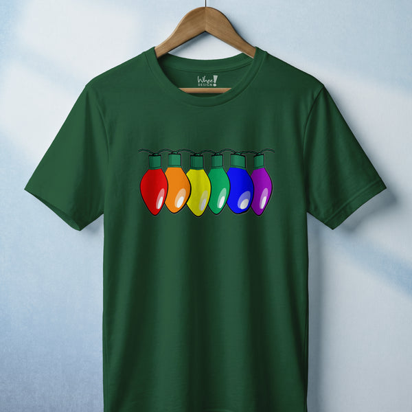 Merry & Bright Custom Pride Lights Premium Tee