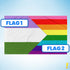 Double Sided Custom Combo Pride Flag