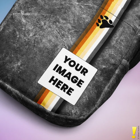 Bear Pride Grunge Stripe Crossbody Bag