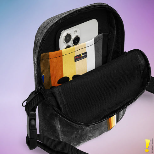 Bear Pride Grunge Stripe Crossbody Bag