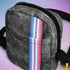 Bigender Pride Grunge Stripe Crossbody Bag