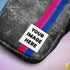 Bisexual Pride Grunge Stripe Crossbody Bag