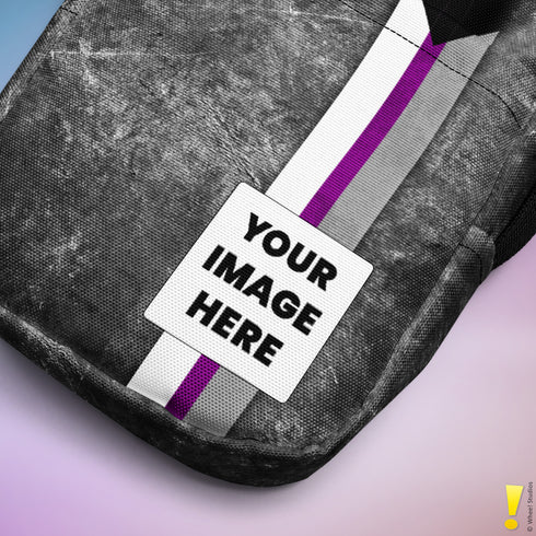 Demisexual Pride Grunge Stripe Crossbody Bag