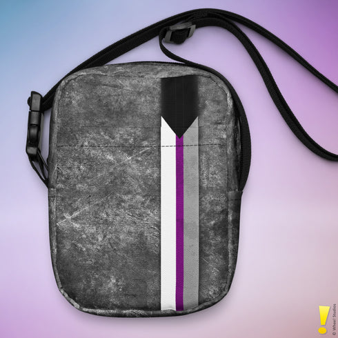 Demisexual Pride Grunge Stripe Crossbody Bag