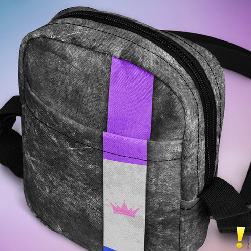 Drag Pride Grunge Stripe Crossbody Bag