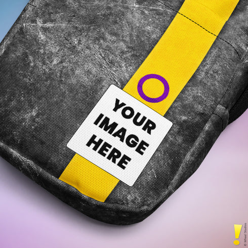 Intersex Pride Grunge Stripe Crossbody Bag