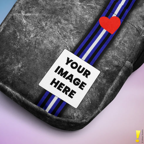 Leather Pride Grunge Stripe Crossbody Bag