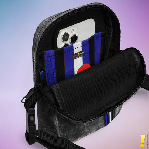 Leather Pride Grunge Stripe Crossbody Bag