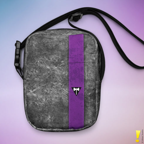 Lesbian Labrys Pride Grunge Stripe Crossbody Bag