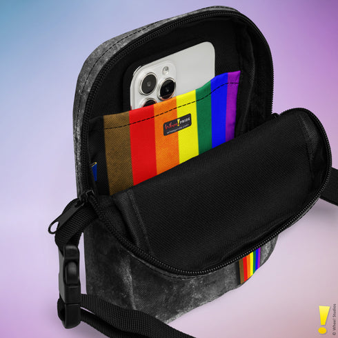 LGBTQ Philly Pride Grunge Stripe Crossbody Bag
