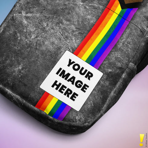 LGBTQ Progress Pride Grunge Stripe Crossbody Bag