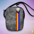 LGBTQ Progress Pride Grunge Stripe Crossbody Bag